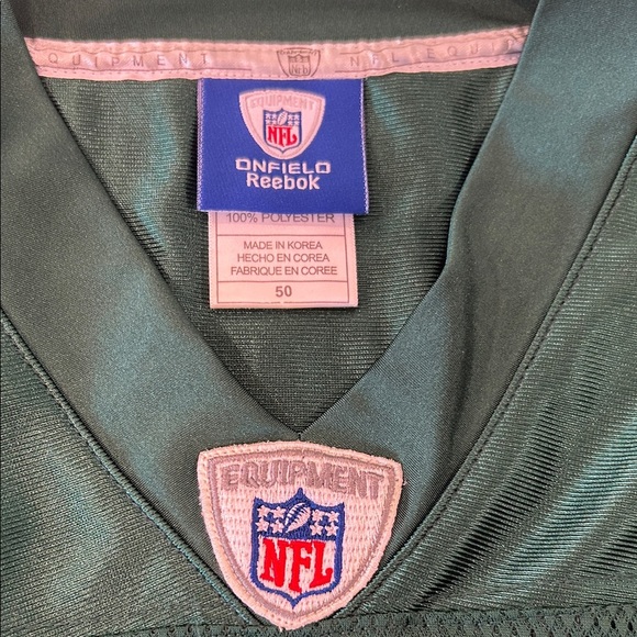 Reebok Authentic Brett Favre Size 50 New York Jets Jersey Football Game Day - Picture 2 of 16